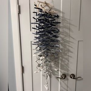 Blue ombré driftwood mobile